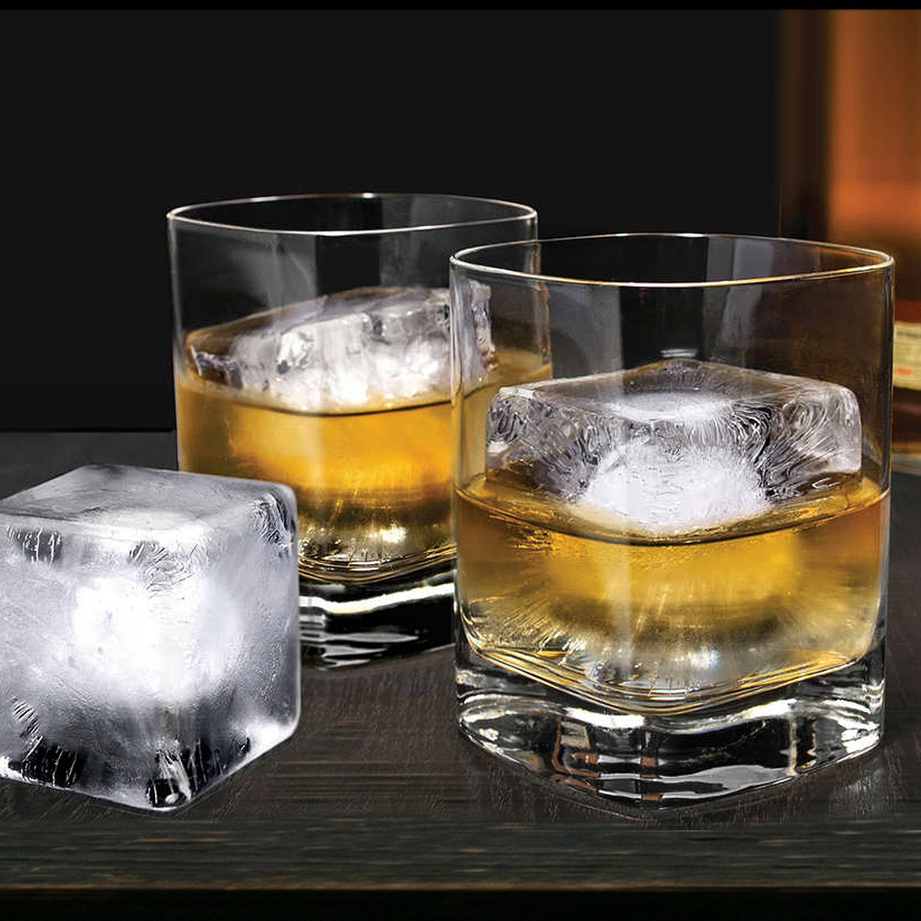 Oggi – wholesale Isbricka/-form – Isbrickor - Set med 2 stora fyrkantiga 6-kubers - Grå8