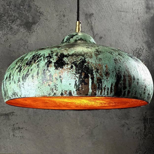 SaharaKesh - Wholesale Chandelier/Hanging Light - Blue Patina Copper Pendant Light Fixture, Island Kitchen
