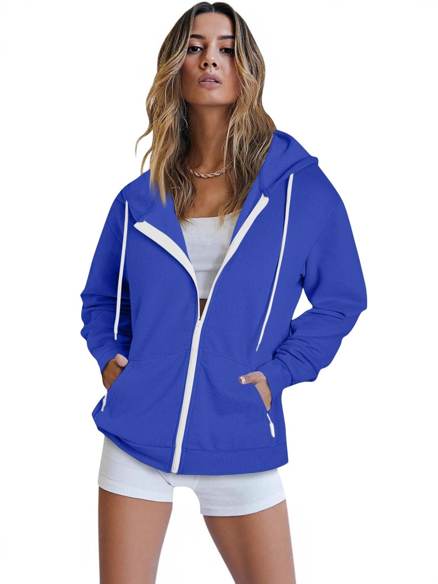 SALINA TRADING INC - Wholesale Hoodie - Women's - Unisex Hooded Zipper Jacket Casual Sports Hoodie15