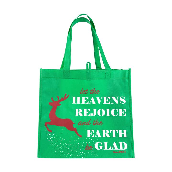 Divinity Boutique - Wholesale Tote Bag - Women's - Eco Tote: Christmas-Green-Heavens Rejoice1