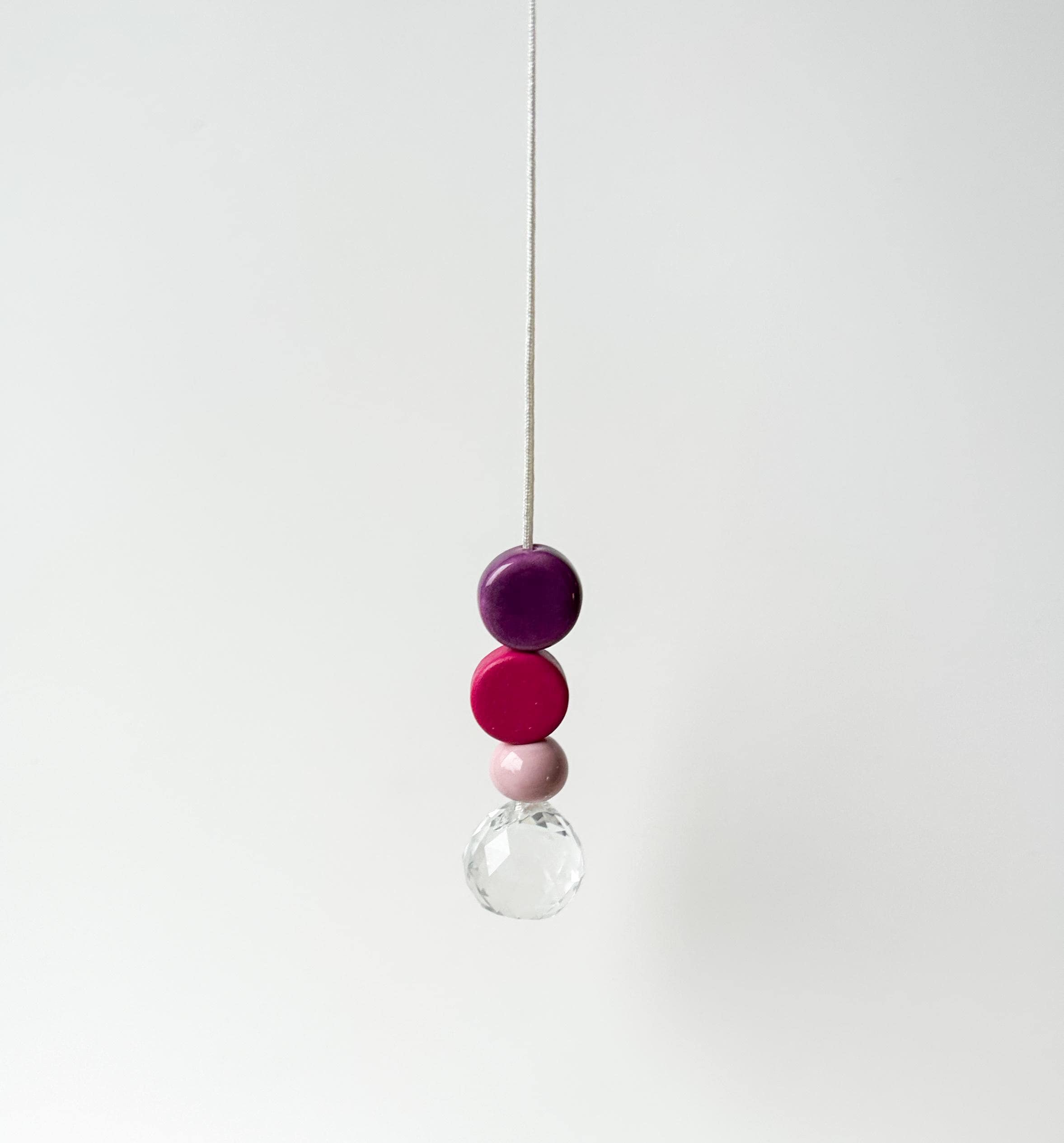 StudioSonna - Wholesale Zonnevanger - Kleine zonnevanger met kristallen bol en houten kralen0