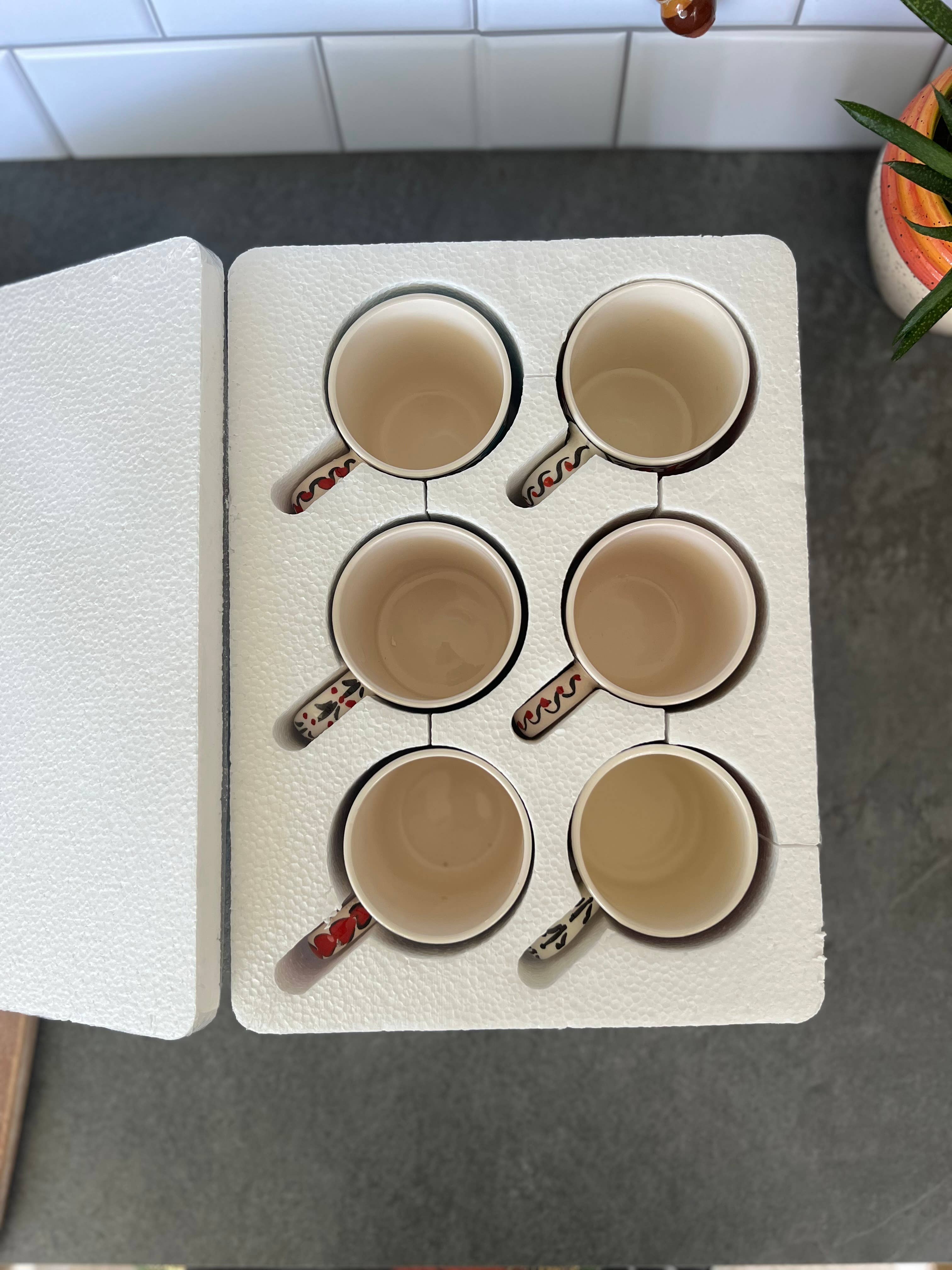 Umays Boho - Venta al por mayor Taza - Taza de cerámica hecha a mano con decoración de cocina, taza de café9