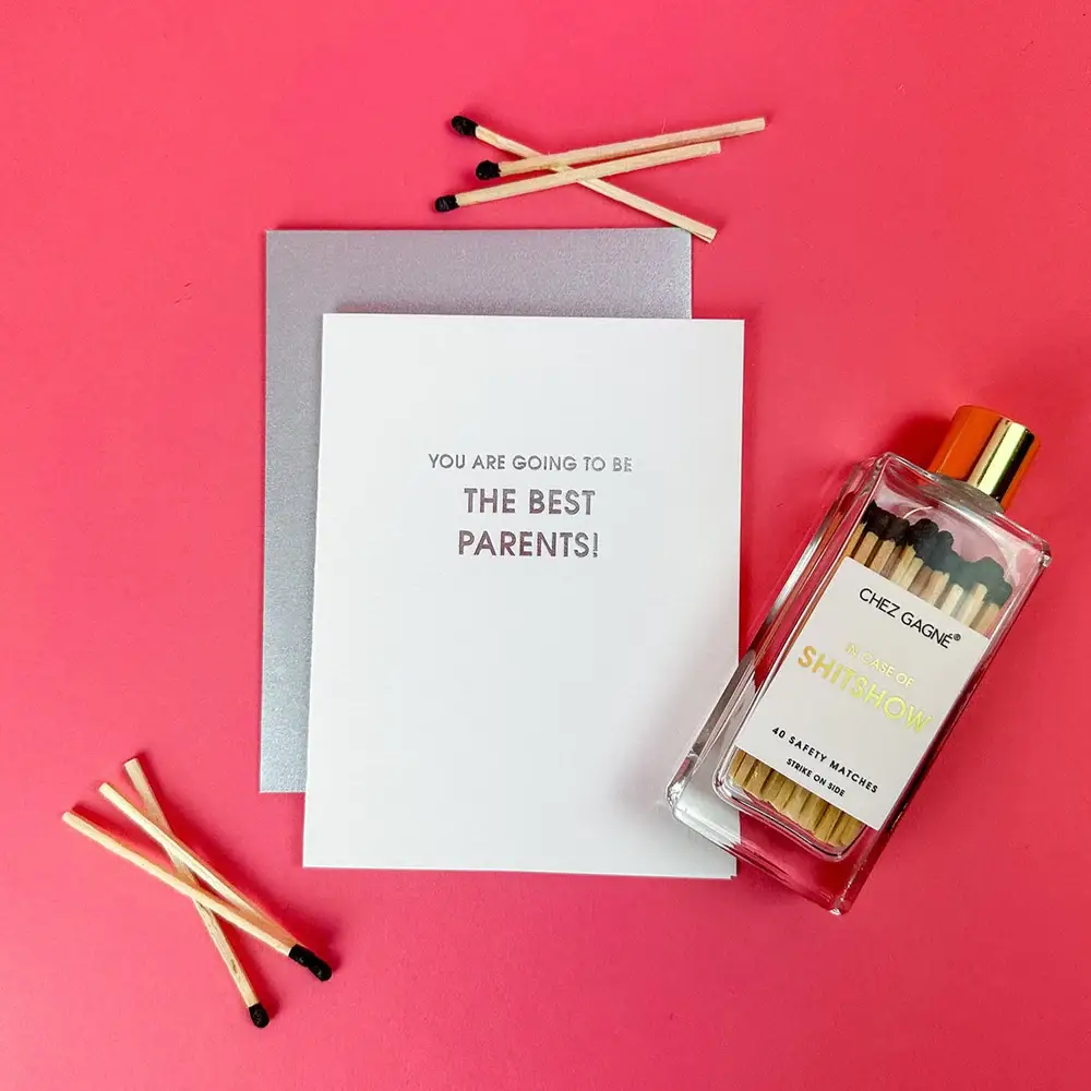 Chez Gagné - Wholesale Baby Card - You're Going to Be the Best Parents - New Parents/Baby Card3