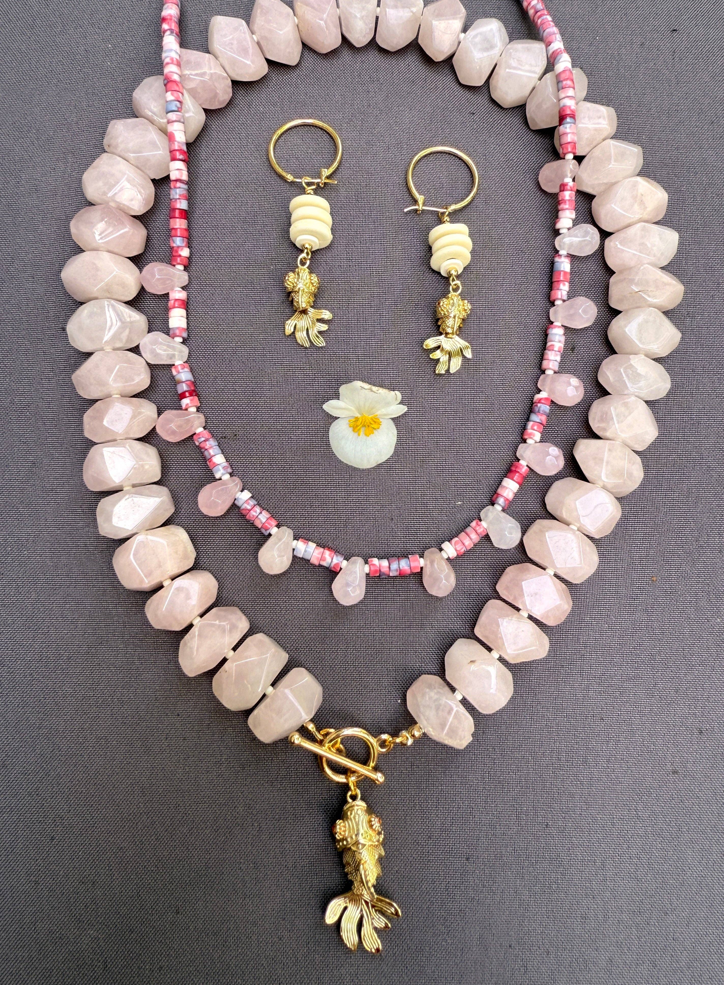 XTRA by Stacey - Wholesale Beaded/Pearl Necklace - The Pink Tide Necklace6