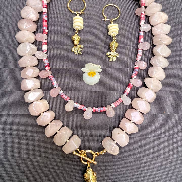 XTRA by Stacey - Wholesale Beaded/Pearl Necklace - The Pink Tide Necklace6
