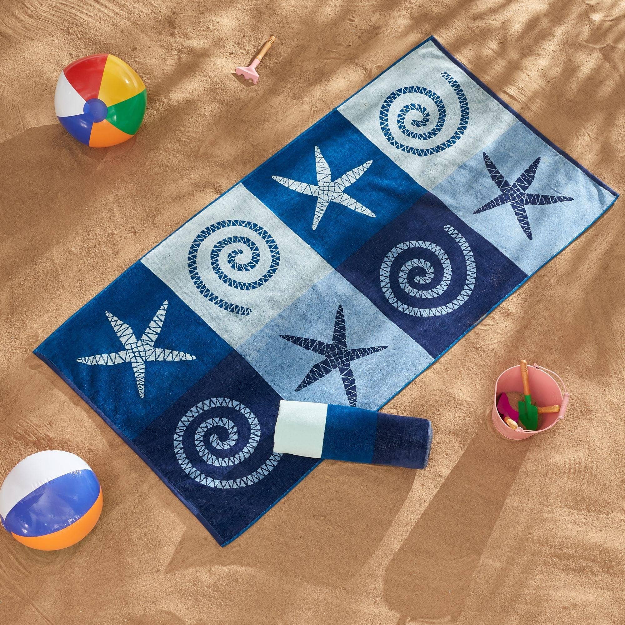 BH Collective - Wholesale Beach Towel - Beach Towels - 100% Cotton Jacquard, 2pk  - Playa Collection11