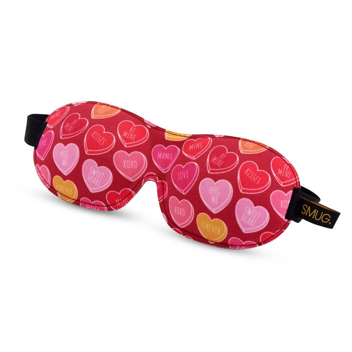 Contoured 3D Blackout Sleep Mask – Heart Sweets for wholesale by Smug