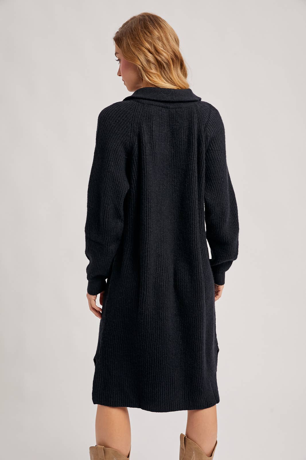 Bluivy - Wholesale Dress - Women's - QUARTER ZIP SWEATER DRESS27