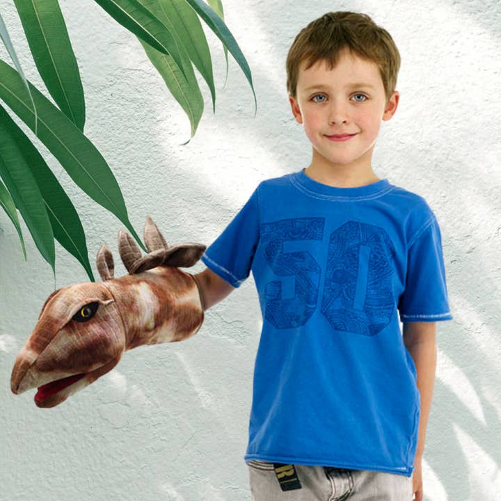 The Puppet Company (US) - Wholesale Puppet - Kids & Baby - Dinosaur Puppet: Stegosaurus Large Dino Heads Puppet