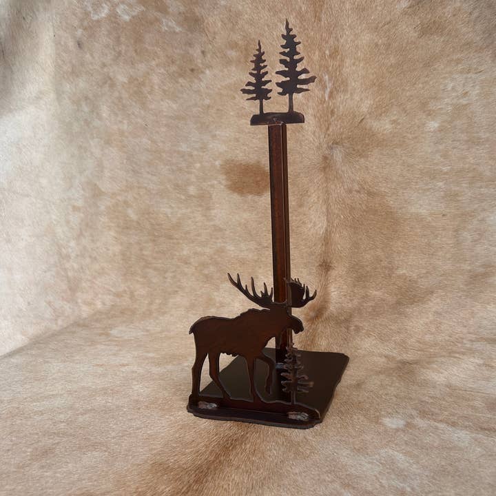 Rustic Paper Towel Holder Moose Deer Bear Elk Tree Bass for wholesale by Arellano Studios