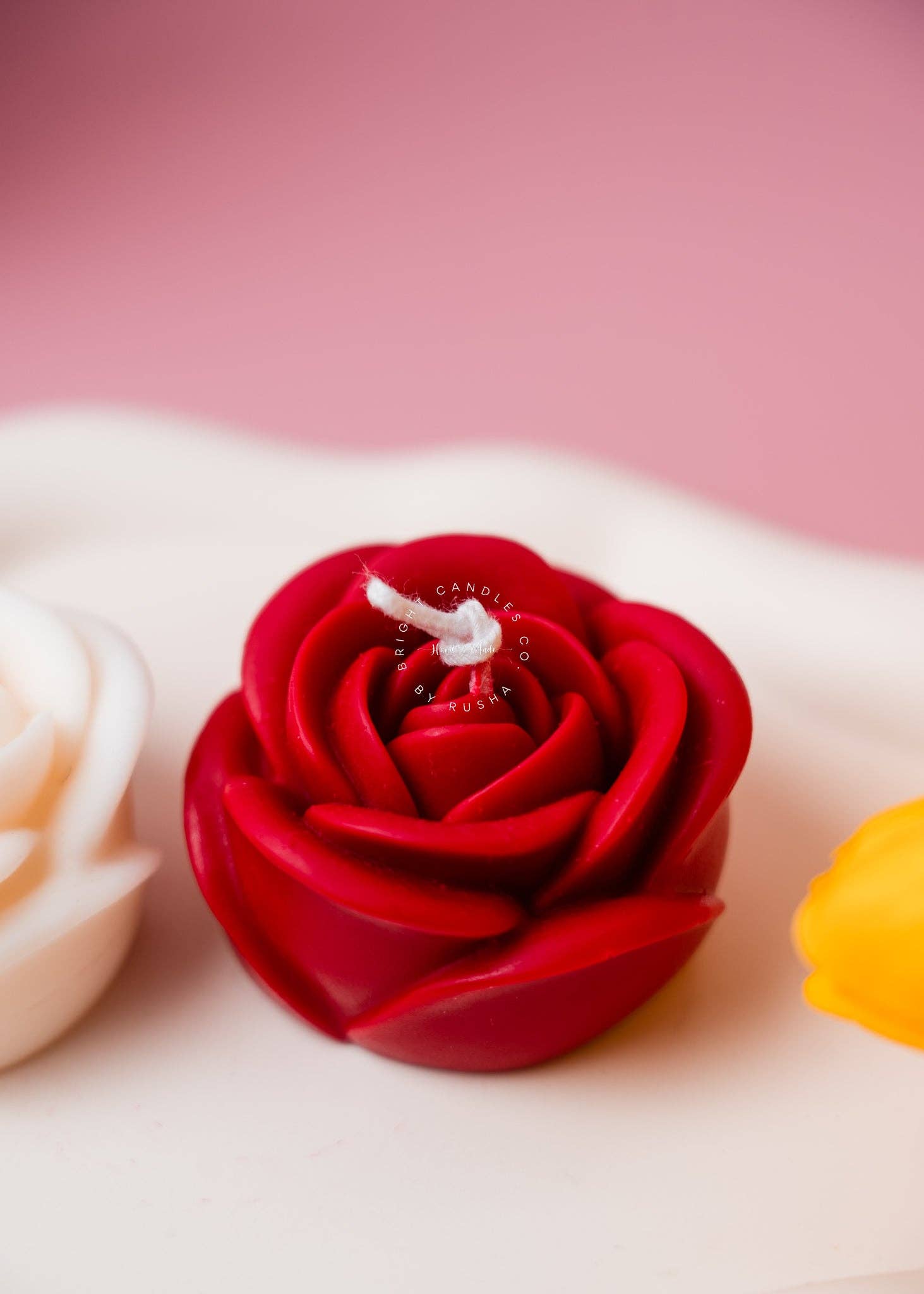 Bright Candles Co. – Großhandel Geschenkkerze – Rose Kerze2