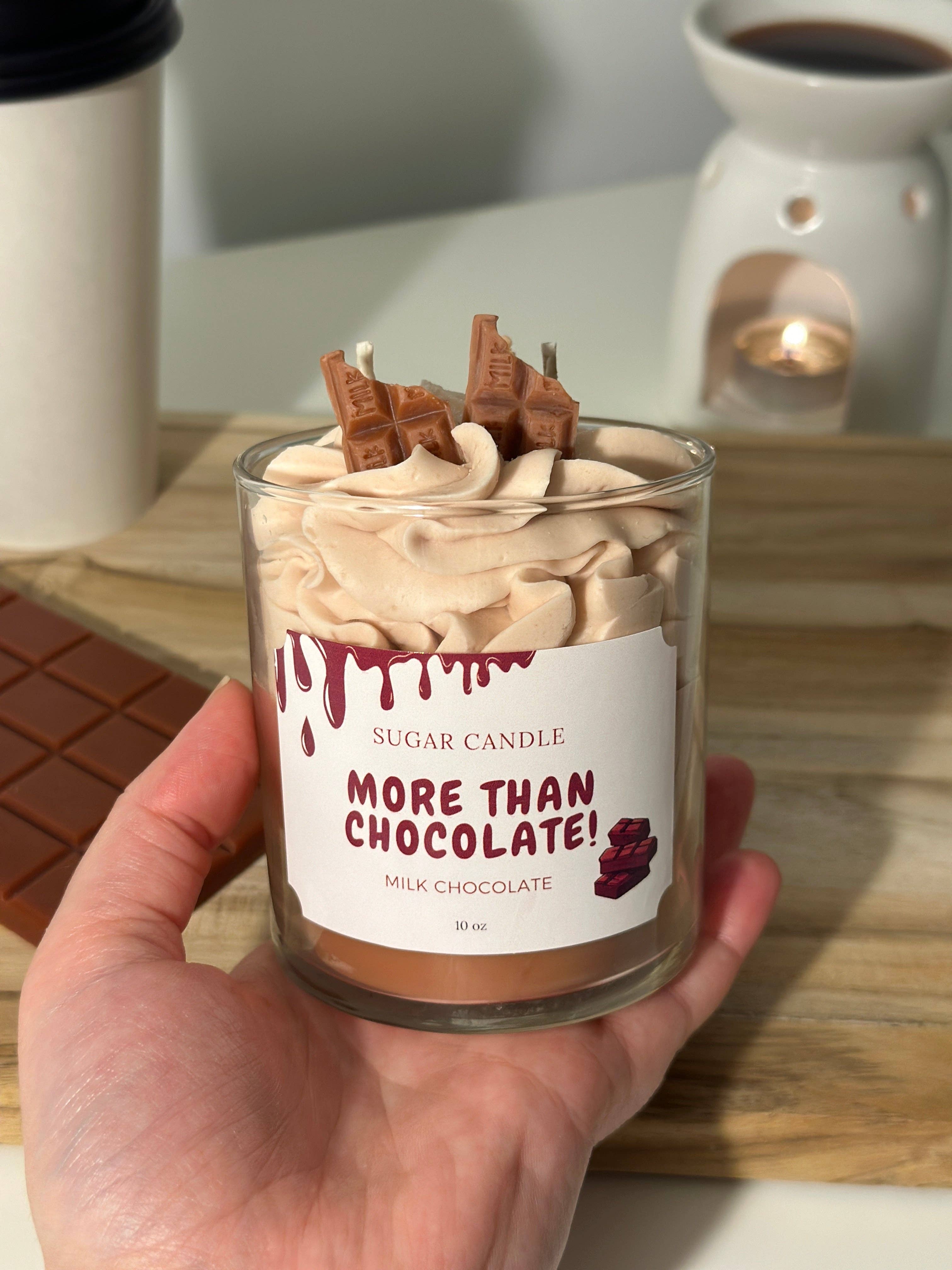 Sugar Candle - Wholesale Jar/Filled Candle - Whipped Cream Milk Chocolate Candle – Dessert Candle & Gift for Any Occasion8