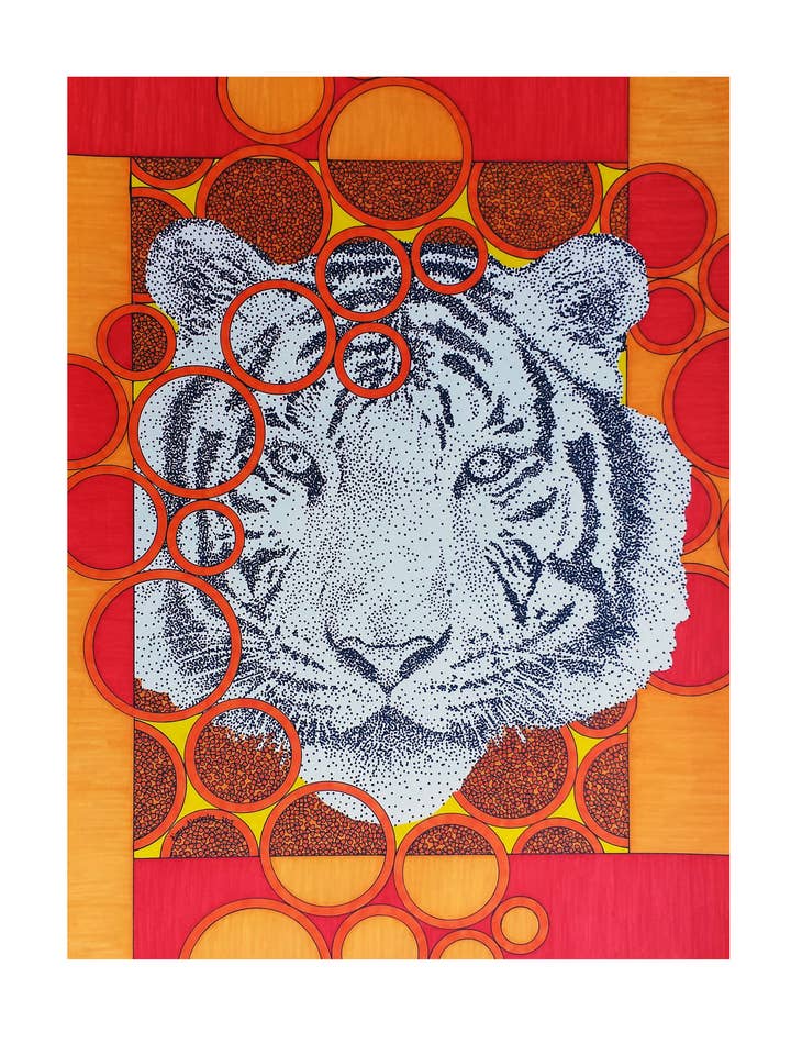 Lámina de arte Citrus Tiger para venta al por mayor de artisticle