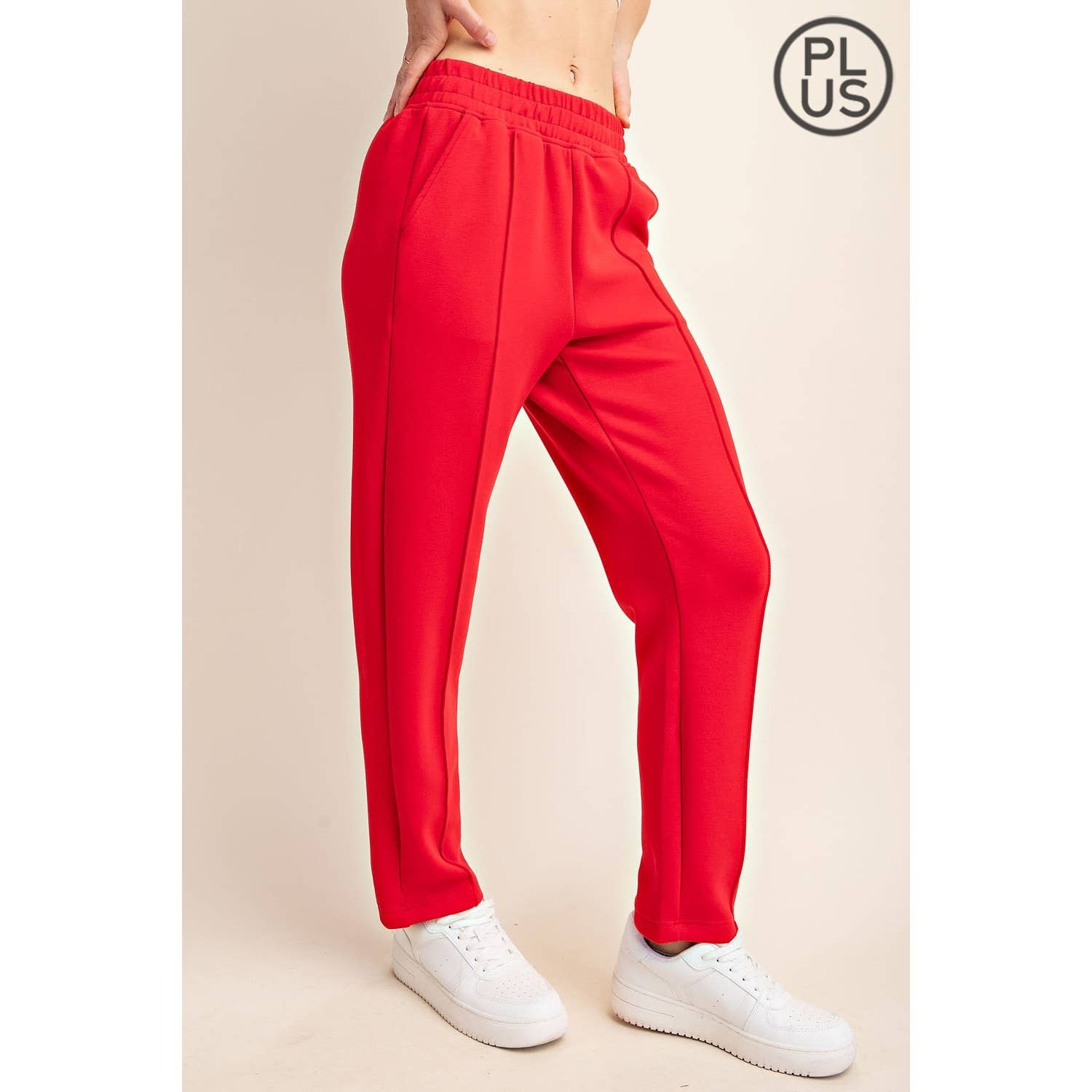 Rae Mode - Wholesale Broek - Dames - PLUS SIZE MODAL SCUBA PINTUCK BROEK9