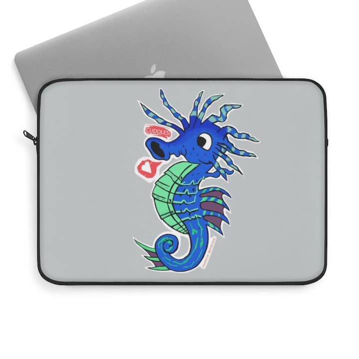 Scribblers the Seahorse Laptophülle für den Großhandel von Marick Booster