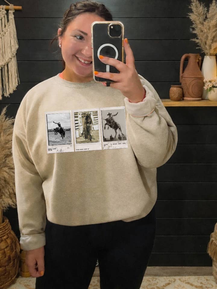 Rodeo Polaroid Tee + Sweatshirt for wholesale by Shop Hal Wholesale