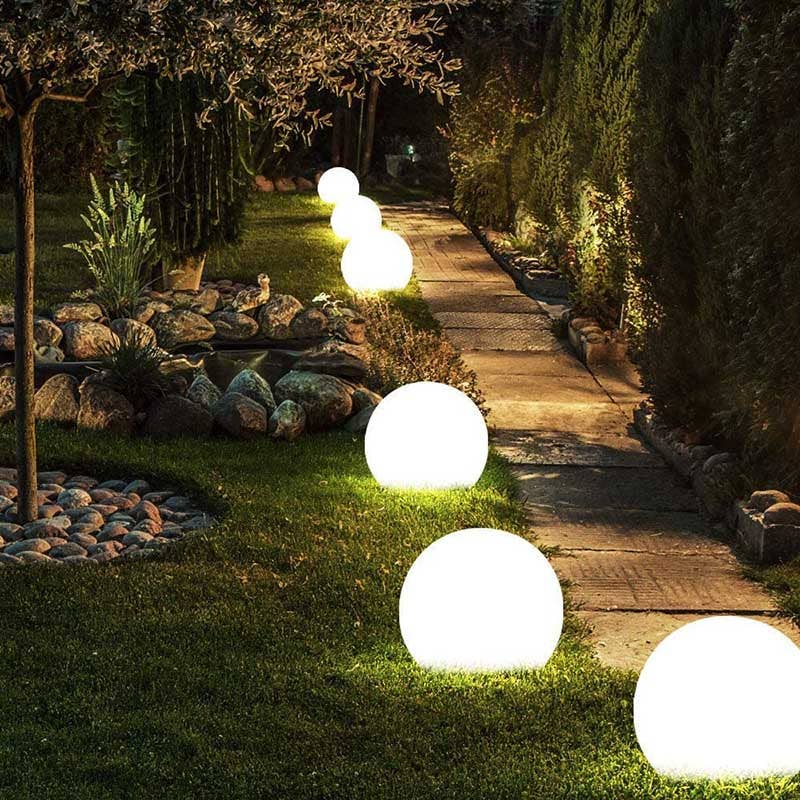 BRECK + FOX – wholesale Utomhuslampa – Solar Vattentät Globe Light7