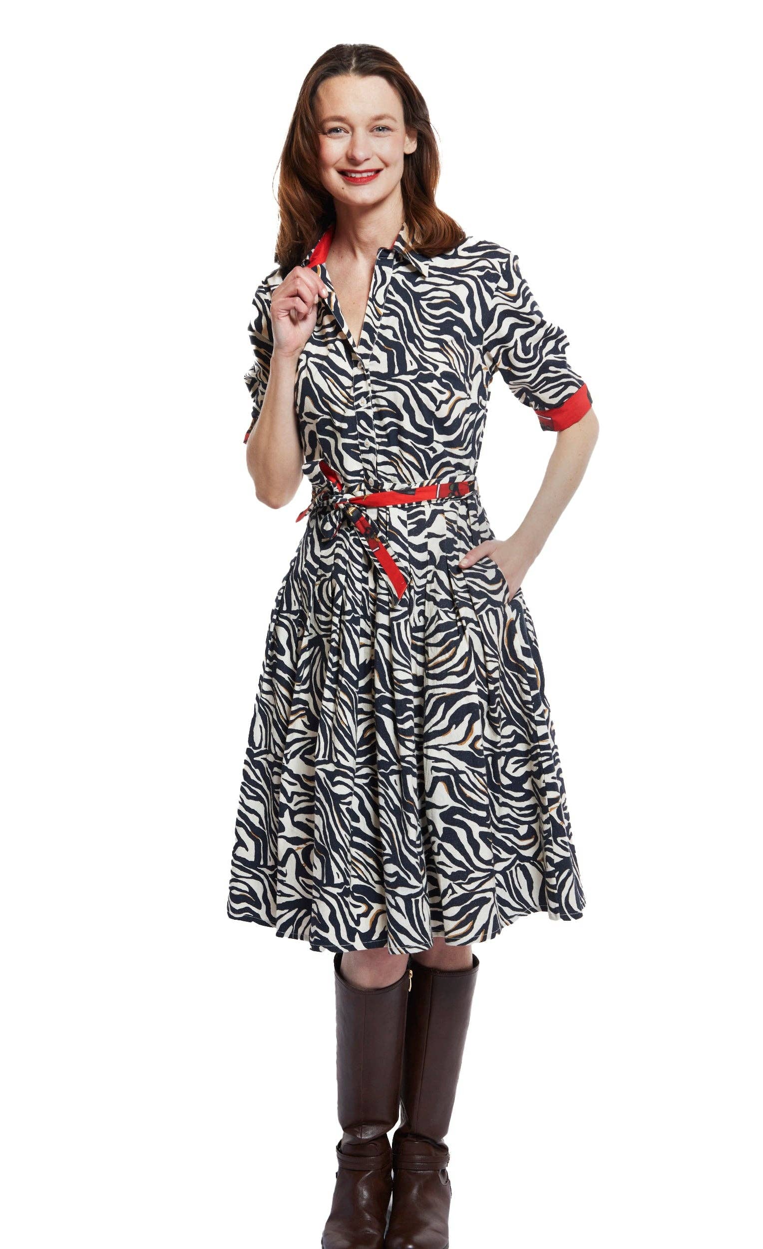Dizzy-Lizzie - Wholesale Dress - Women's - Mrs Maisel Dress Black And White Zebra Print1