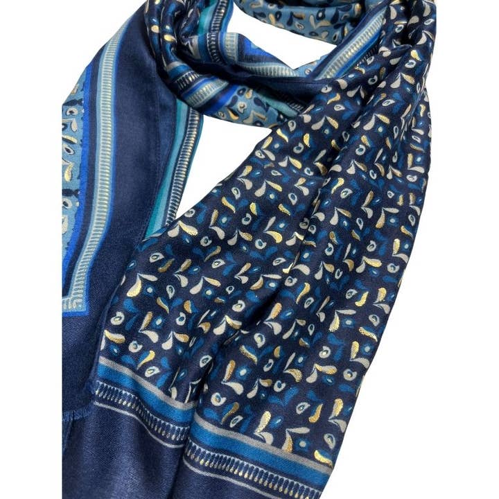 Beautiful Blue Scarf For Women for wholesale by scaarf.com