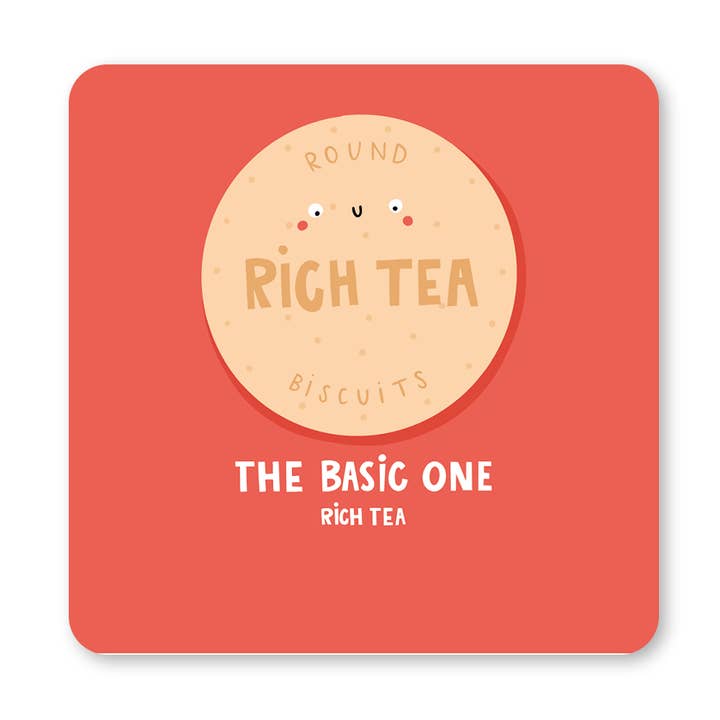 Rich Tea Biscuit Coaster for wholesale by Lucy Maggie Designs