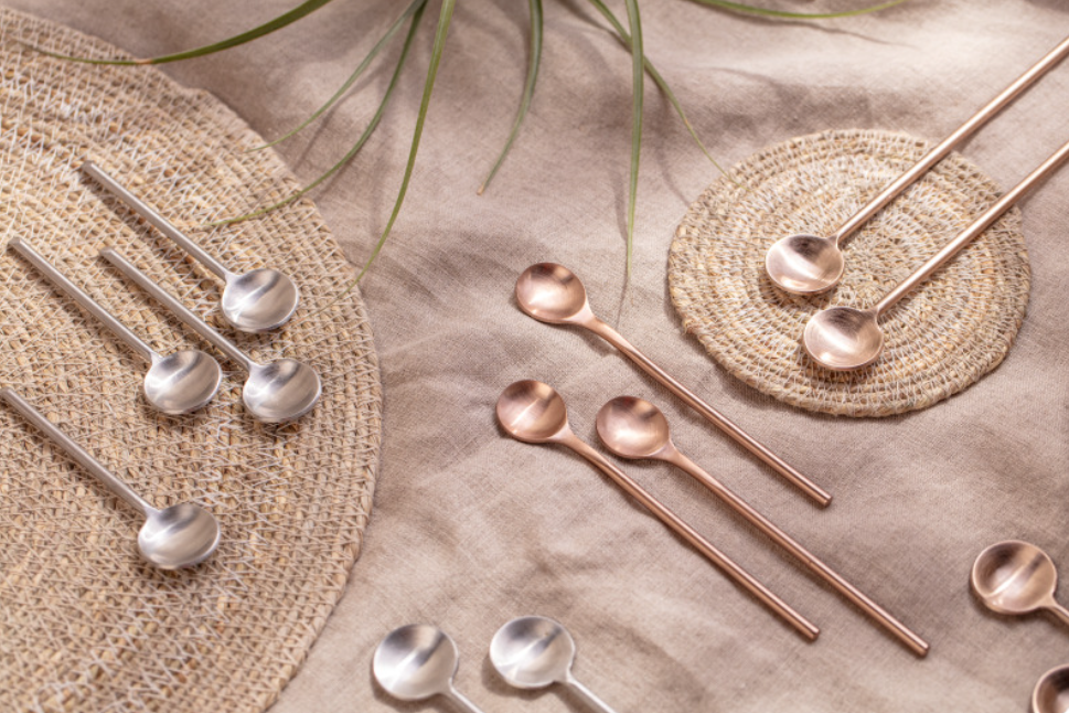 Be Home - Wholesale Table Spoon (Cutlery) - Thin Stainless Long Spoons, Set of 42