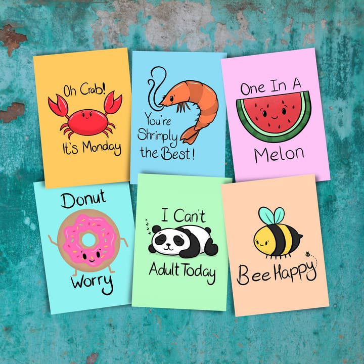 La inspiradora colección de postales, juego de 6 para venta al por mayor de Craftysmith