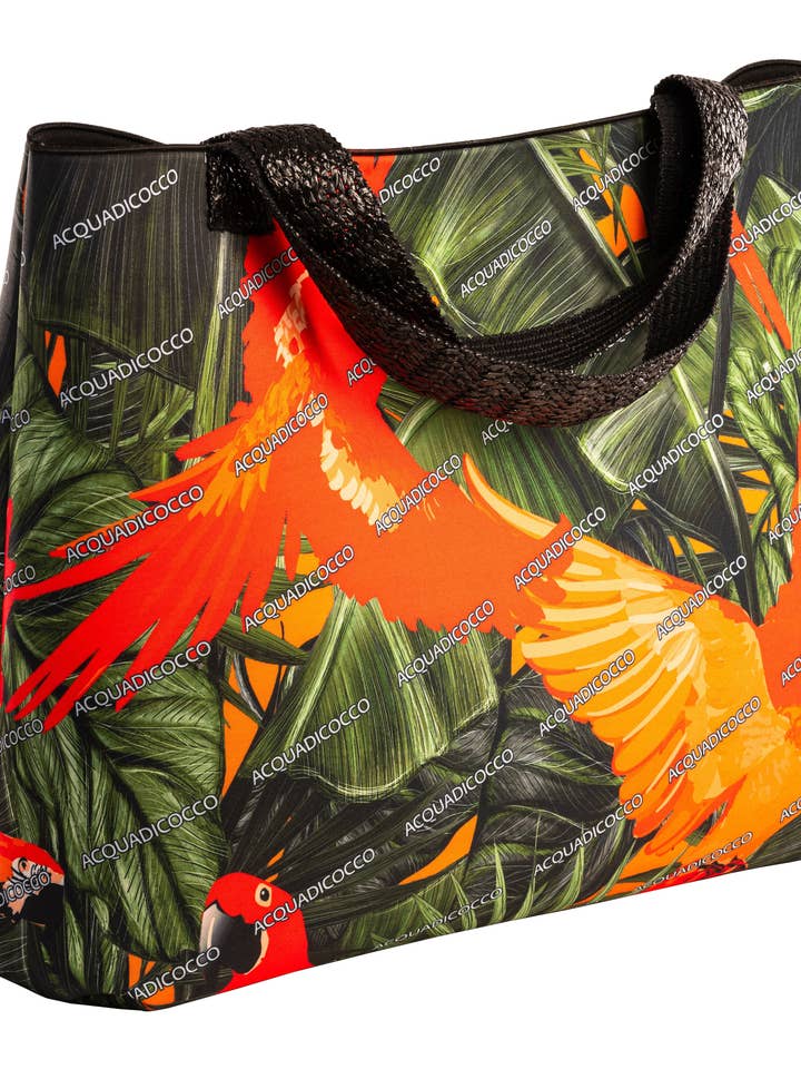 Grand sac en néoprène - Perroquets pour la vente par ACQUADICOCCO