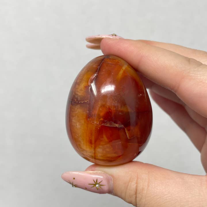 The Crystal Tabby - Wholesale Spiritual Stone/Crystal - Carnelian Egg
