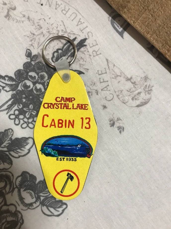 Raven Design - Wholesale Keychain - Unisex - Camp Crystal Lake... Friday the 13th Hotel Cabin Keychain1