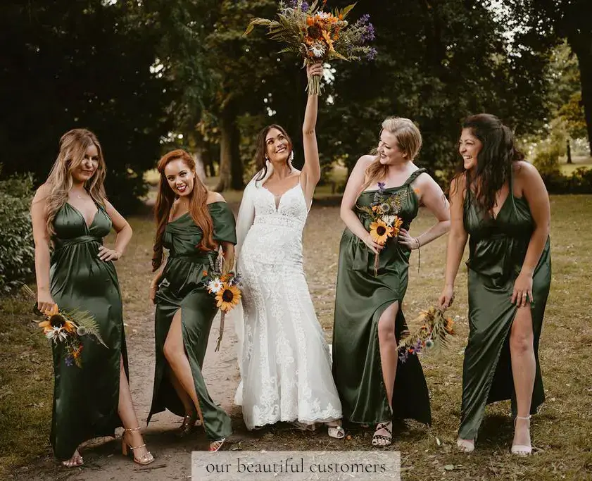 IDENTITY LINGERIE – wholesale Klänning - Dam – Silke brudtärna klänning Infinity Guest Satinklänningar Multiway7