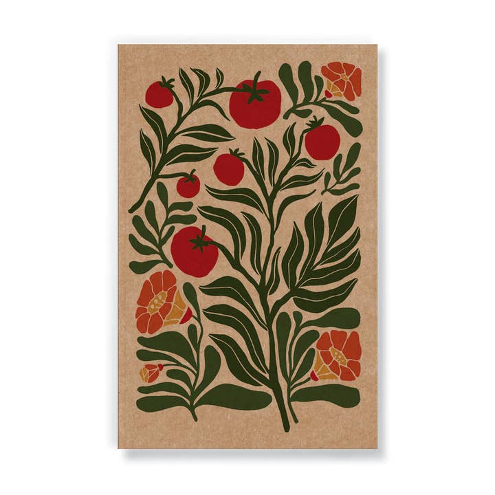 Tomatoes Kraft Classic Layflat Notebook for wholesale by Denik
