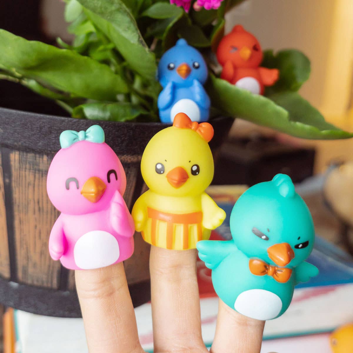 Fun Little Toys - Wholesale Finger Puppet - Kids & Baby - Easter Finger Puppet with Bunny and Other Animal for Kid Toy2