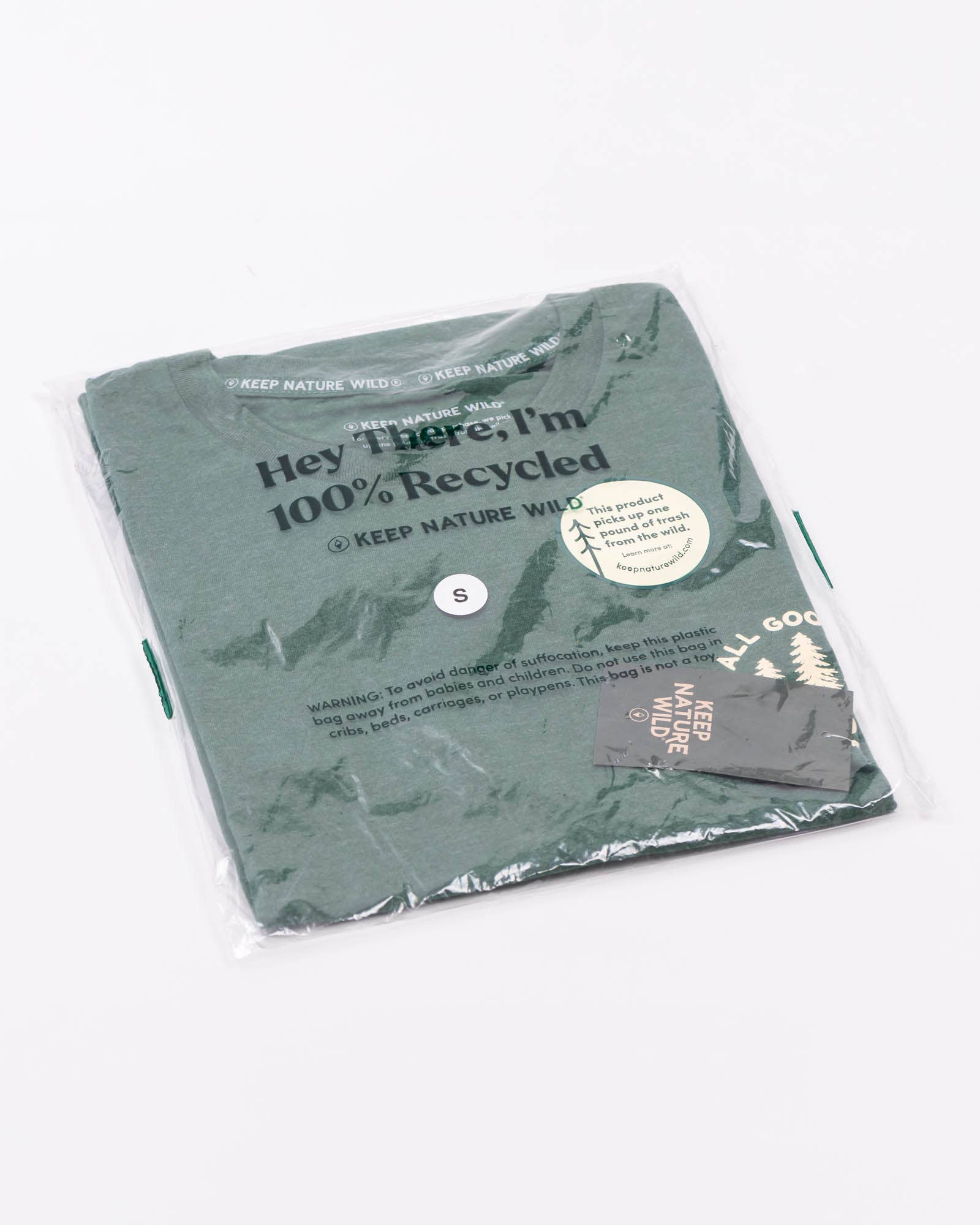 Keep Nature Wild - Wholesale Screen Printed T-Shirt - Unisex - Good in the Woods Unisex Tee | Heather Forest9