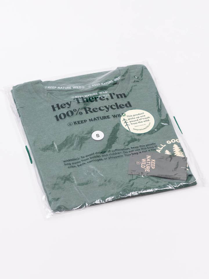 Keep Nature Wild - Wholesale Screen Printed T-Shirt - Unisex - Good in the Woods Unisex Tee | Heather Forest9