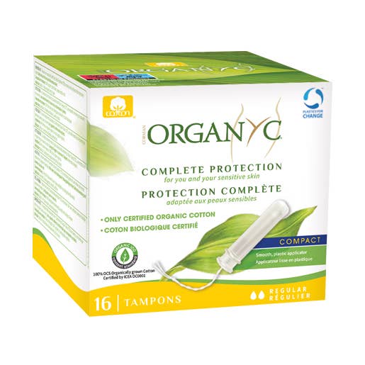 Organyc Compact Applicator Tampons Regular for wholesale by Organyc