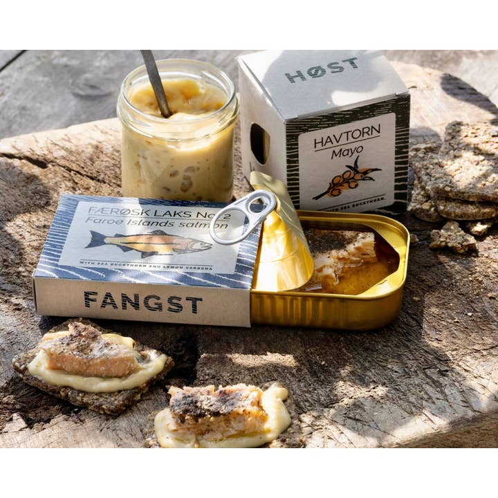 FANGST - Wholesale Tinned Fish - Fangst Færøsk Laks No. 2 with Sea Buckthorn & Lemon Verbena2