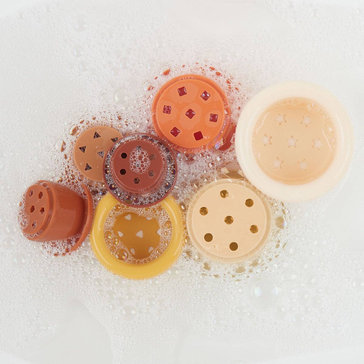 Bieco Spielwaren - Wholesale Stacking Rings Game - Baby - Silicone Stacking Cup Chocolate Bliss2