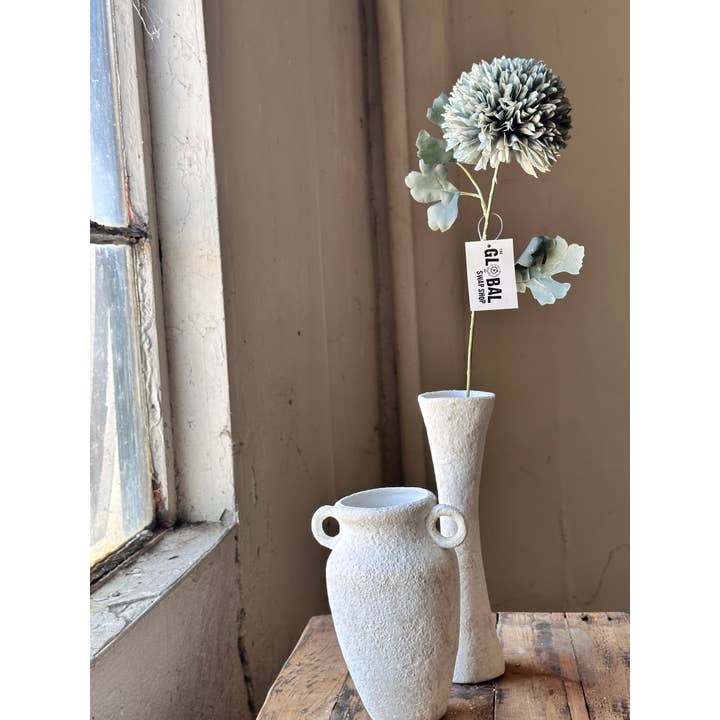 The Global Swap Shop - Wholesale Artificial Flowers - Blue Gray Stylized Spider Mum Stem