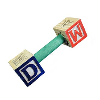 ABC Barbell for wholesale by Super Bird Creations, LLC