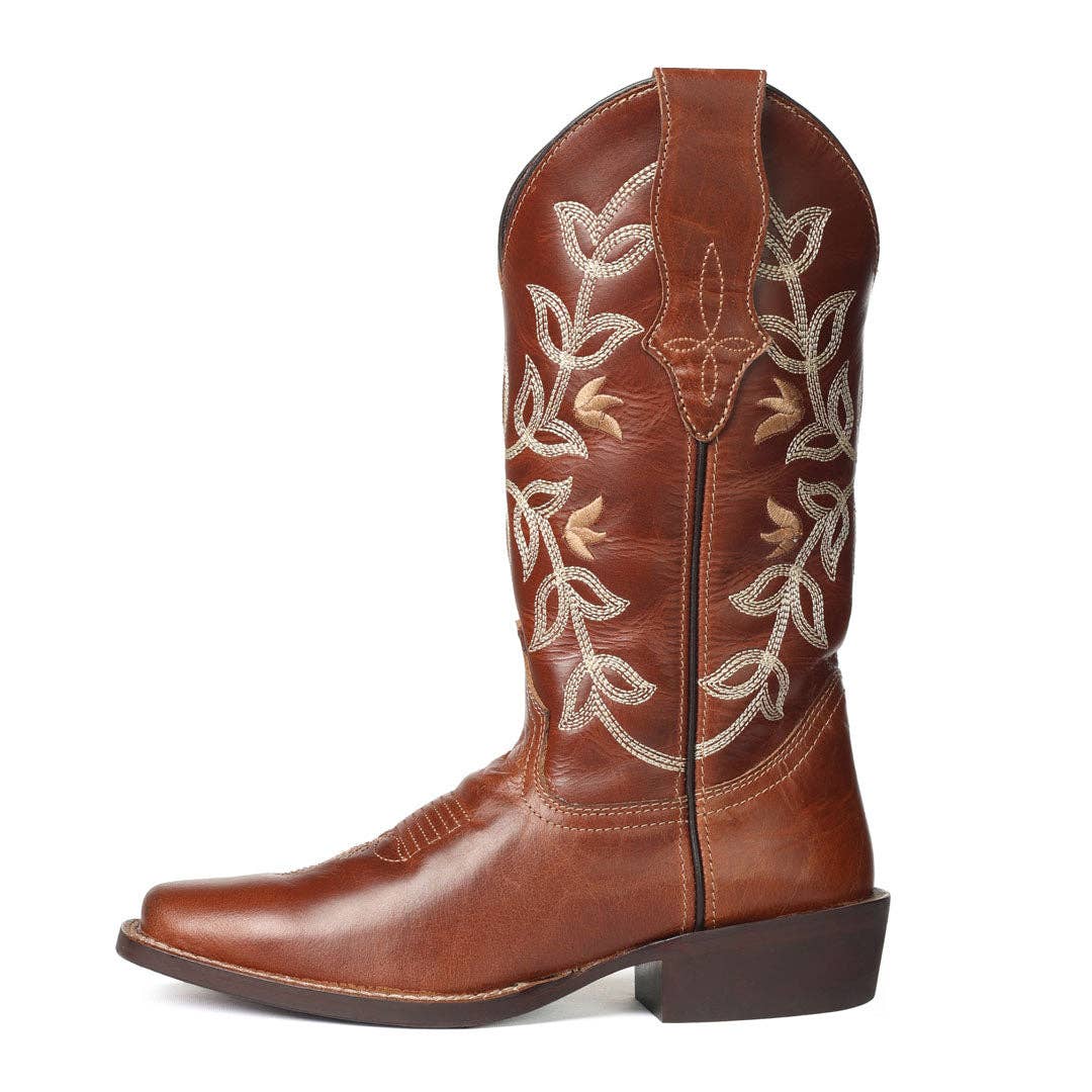 Cognac TuffRider Tess Ladies Western Boot for wholesale on Faire2