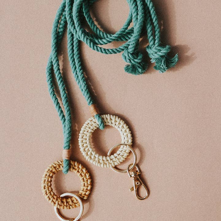 DayCrafter - Wholesale Lanyard - Women's - Rattan Keychain Lanyards - Macrame Lanyard - Boho Lanyard19