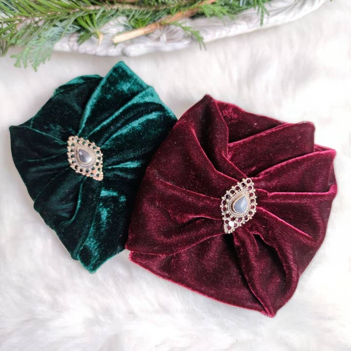 Bohia - Wholesale Fashion Headband - Women's - Velvet Love Emerald Green Headband5