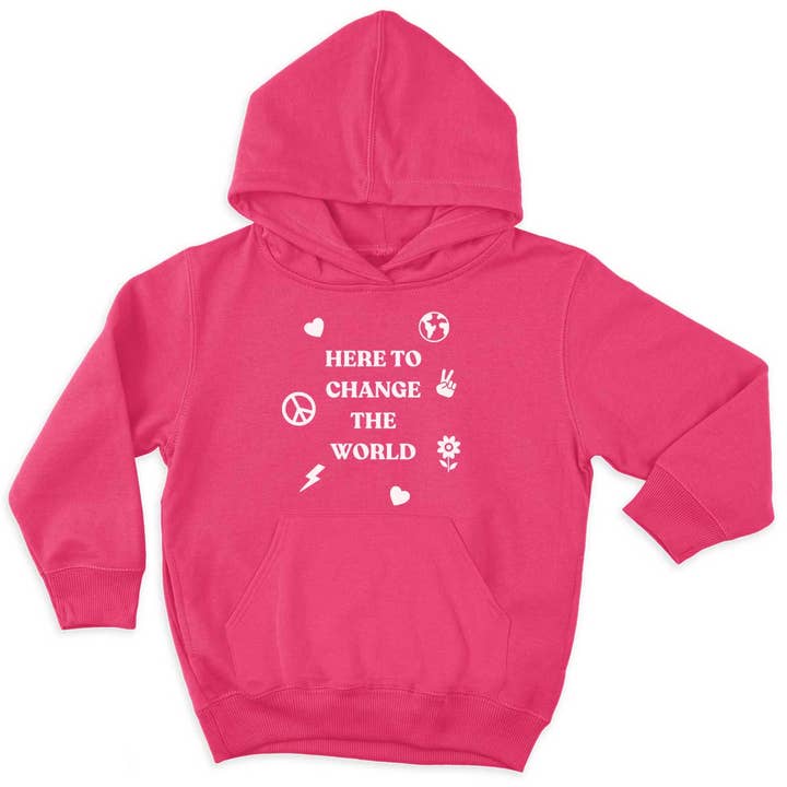 The Spark Company – wholesale Hoodie – Child – Here To Change The World Kids Hoodie1