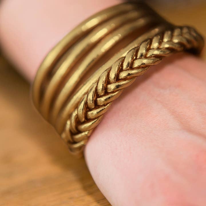 JolieJulie-MaLune-VentiLLo - Wholesale Bangle bracelet - Buddhist bangle 5mm Iconic BRONZE - SIZE S 57mm1