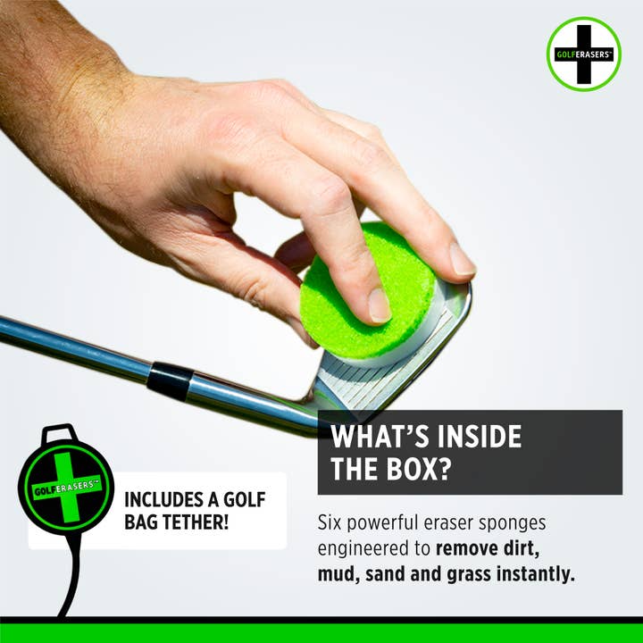 SneakERASERS - Venta al por mayor Accesorios de deporte - Limpiador de golf instantáneo GolferAers, 6 pk con atadura de etiqueta de bolsa6