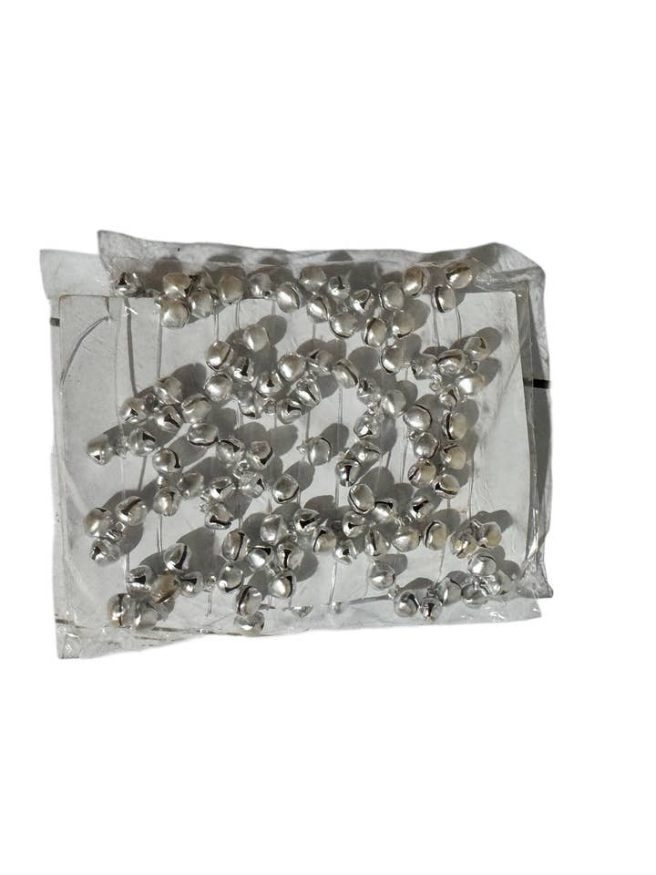 Sliver jingle garland decoration for wholesale by Champion Greens Forest farm