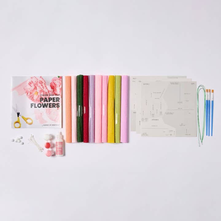 Journey of Something USA - Wholesale DIY Craft Kit - Paper Flower Making Craft - DIY Adult Craft Kit3
