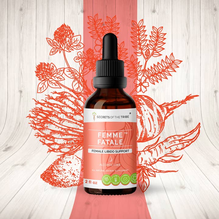 Femme Fatale. Female Libido Support for wholesale by Secrets Of The Tribe