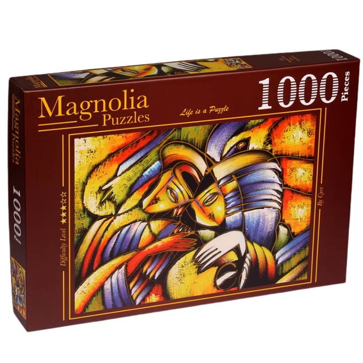 Magnolia Puzzle 3526 Abstract Face 1000pc Jigsaw Puzzle for wholesale by The Weekend Hub