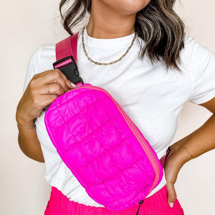 Mugsby - Wholesale Belt Bag - Women's - Puff Fanny Pack, Puff Waist Bag, Puff Crossbody, Belt Bag